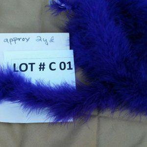 🎄🐾🎄 2 yard purple maribou for boas trims